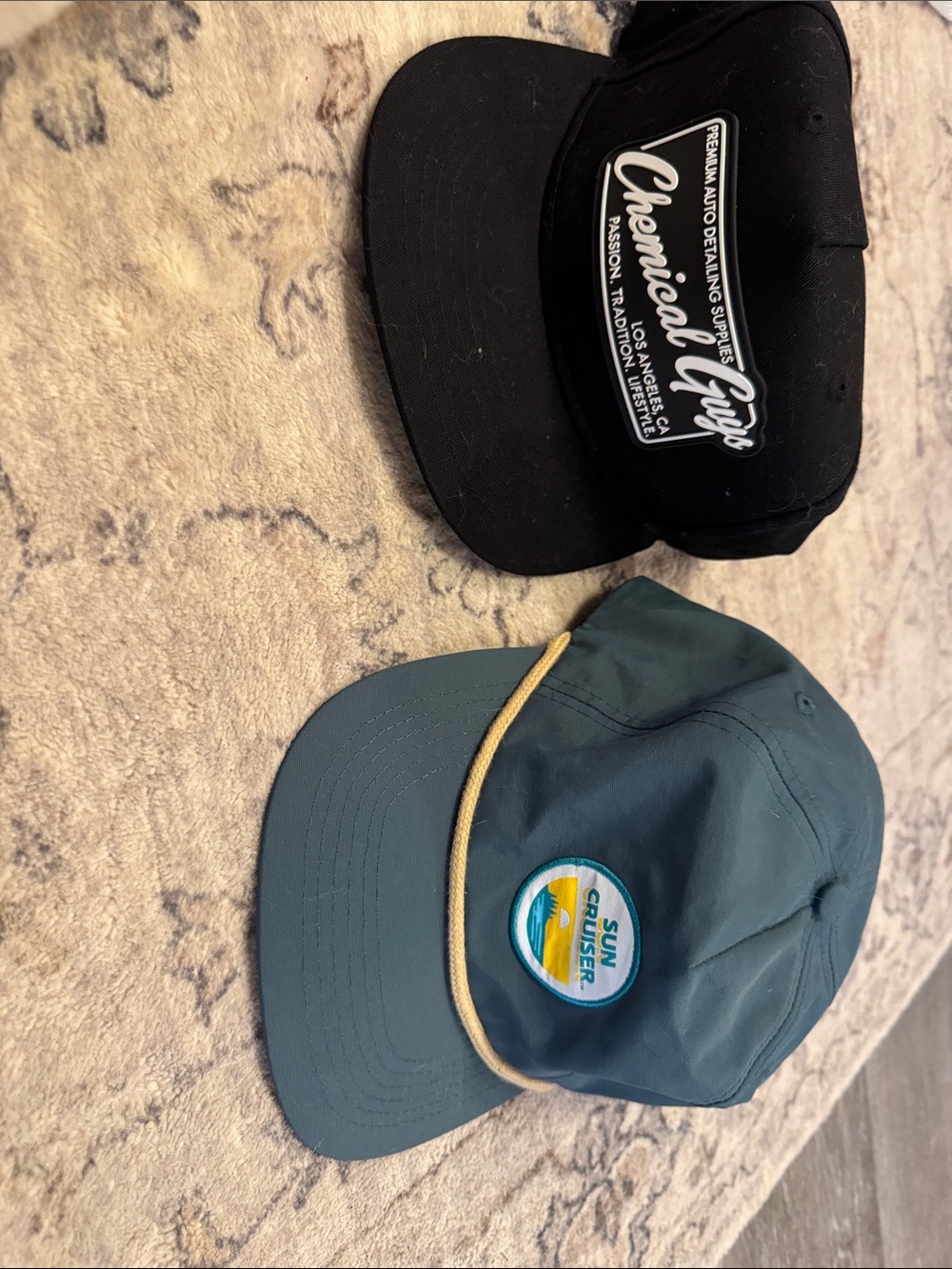 Men’s Teal Rope-Trim Snapback Cap